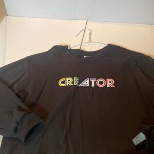 NWT & Vintage Freeze “Creator” Black Cropped Sweatshirt